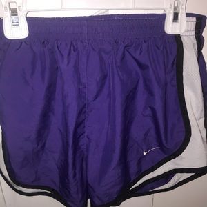 Purple Nike shorts